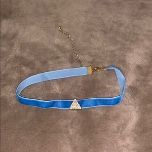 American Eagle Velvet Choker with Triangle Charm